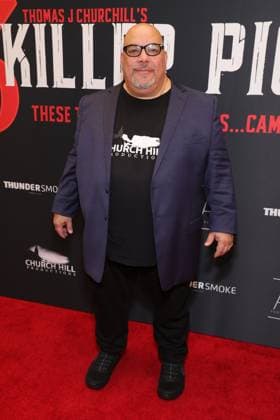 Los Angeles AFM special screening of The 3 Killer Pigs held at AMC Century City 15 Featuring: Thomas J. Churchill Where: Los Angeles, California, United States When: 14 Nov 2025 Credit: Faye s Vision Cover Images EDITORIAL USE ONLY. NOT FOR USE BY NEWSPAPERS BASED IN THE UK. Copyright: xx coverimg55269338