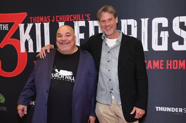 Los Angeles AFM special screening of The 3 Killer Pigs held at AMC Century City 15 Featuring: Thomas J. Churchill, William McNamara Where: Los Angeles, California, United States When: 14 Nov 2025 Credit: Faye s Vision Cover Images EDITORIAL USE ONLY. NOT FOR USE BY NEWSPAPERS BASED IN THE UK. Copyright: xx coverimg55269384