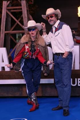14 11 2025 , Evelyn Weigert and Tom Beck aka Bob and Daisy for the European premiere of Landman season 2, Zoo Palast, Berlin, Berlin