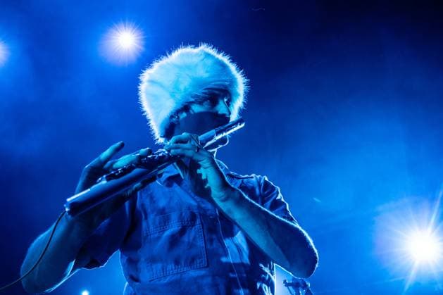 King Gizzard & The Lizard Wizard live in Copenhagen, Denmark Copenhagen, Denmark. 14th, November 2025. The Australian psychedelic rock band King Gizzard & the Lizard Wizard performs a live concert at Poolen in Copenhagen. Here singer and musician Stu Mackenzie is seen live on stage. Denmark, Copenhagen  Copyright: xGonzalesxPhoto ErlingxBrodersenx