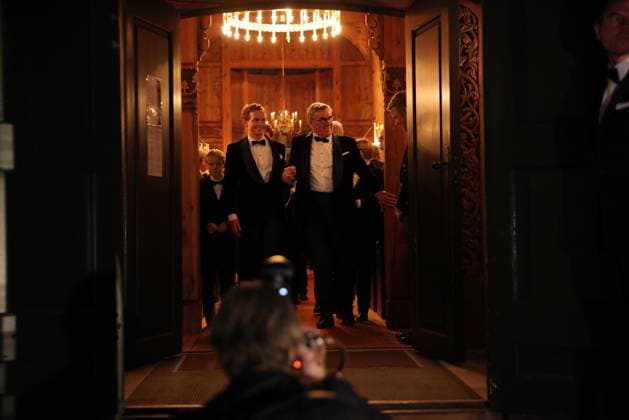 Holmenkollen Chapel Oslo 20251115 Stein Erik Hagen and Bendik Skinningsrud after the wedding ceremony in Holmenkollen Chapel on Saturday afternoon Photo Amanda Pedersen Giske NTB Oslo Norway 1SBn71GF8u4 EDITORIAL USE ONLY Ref 1SBn71GF8u4 jpg  Copyright: xAmandaxPedersenxGiskex xNTBx