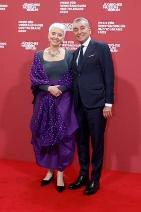 15 11 2025, Hetty Berg, Michel Friedman, at the 24 Prize for Understanding and Tolerance at the Jewish Museum in Berlin, Berlin Germany, Germany