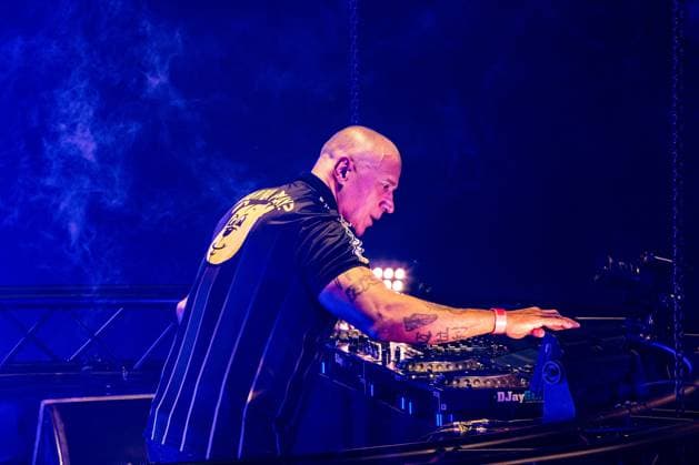 ARNHEM DJ Paul Elstak performing at the Gelredome stadium. The occasion was the celebration of his 30th anniversary hit Rainbow in the Sky. ANP PAUL BERGEN netherlands out - belgium out  Copyright: xx x542204028x originalFilename: 542204028.jpg