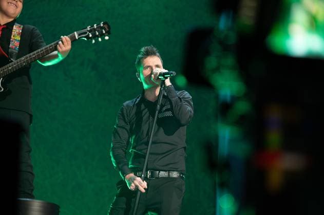 November 15, 2025, Madrid, Spain: Singer Dani Martin performs live during his concert at the Movistar Arena in Madrid. Madrid Spain - ZUMAs197 20251115_aaa_s197_162 Copyright: xAtilanoxGarciax