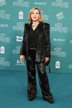 Monte Carlo, 22nd Monte-Carlo Film Festival De La Comédie. Red carpet awards ceremony. Pictured: Aia Forte  Copyright: xManuelexMangiarottix xipa-agency.netx xComix xMangiarottix IPA_Agency_IPA68006087