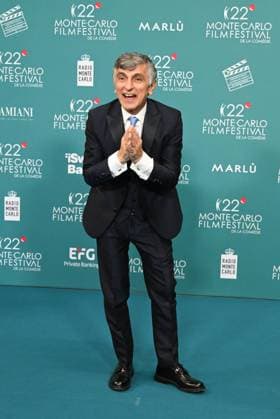 Monk, Italy: Monte Carlo, 22nd Monte Carlo Film Festival De La ComÃ die. Red carpet awards ceremony. Pictured: Vincenze Salemme. Monk Italy  - ZUMAp169 20251115_zea_p169_696 Copyright: xManuelexMangiarottix