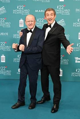 Monk, Italy: Monte Carlo, 22nd Monte Carlo Film Festival De La ComÃ die. Red carpet awards ceremony. Pictured: Massimo Boldi, Ezio Greggio Monk Italy  - ZUMAp169 20251115_zea_p169_679 Copyright: xManuelexMangiarottix