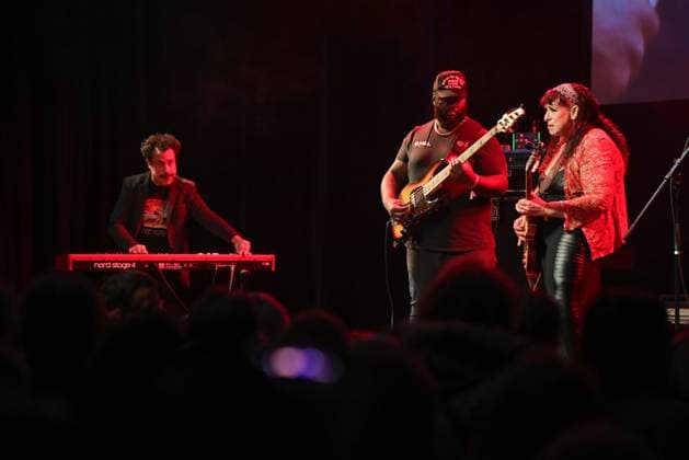 American singer Joanna Connor (right) performs during the Blues Alive festival 2025 in Sumperk, Czech Republic, on November 15, 2025. (CTKxPhoto LudekxPerina) CTKPhotoP2025111505257  CTKPhotoP2025111505257