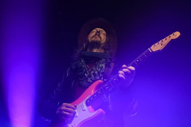 A guitarist performs with American singer Sari Schorr (not seen) during the Blues Alive festival 2025 in Sumperk, Czech Republic, on November 15, 2025. (CTKxPhoto LudekxPerina) CTKPhotoP2025111505120  CTKPhotoP2025111505120