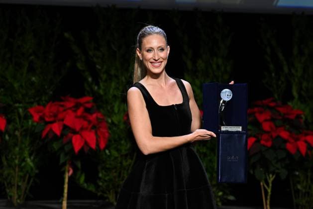 Monk, Italy: Monte Carlo, 22nd Monte-Carlo Film Festival De La ComÃ die. Awards ceremony. Pictured: Teresa Riott Monk Italy  - ZUMAp169 20251115_zea_p169_1180 Copyright: xManuelexMangiarottix