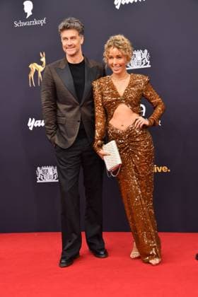 Wayne Carpendale with wife Annemarie 77 Bambi Award Ceremony 2025 Honor, Award, Prize Bavaria Filmstudios Munich 13 November 2025