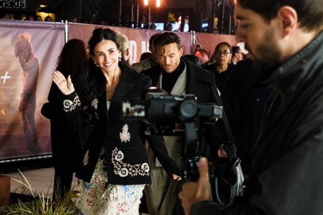 Landman Season Two UK premiere on Sunday 16 November 2025 Demi Moore seen at the Landman Season Two UK premiere on Sunday 16 November 2025 at Cineworld Leicester Square, London. ., Credit:Julie Edwards Avalon  Copyright: xJuliexEdwardsx xAvalonx 1052833730