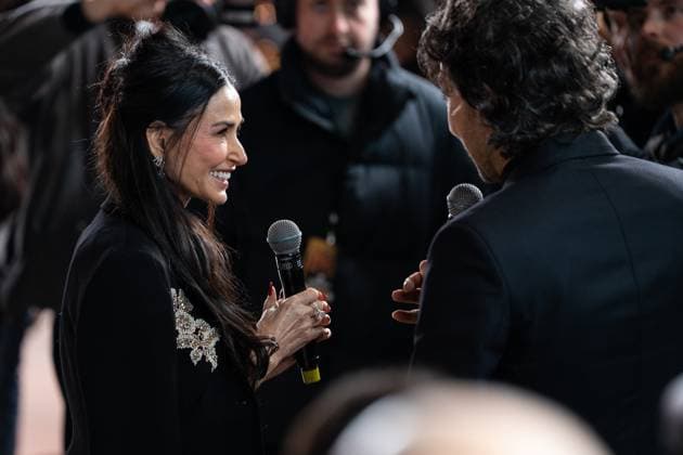 Landman Season Two UK Premiere in London - 16 Nov 2025 Demi Moore attends the Landman Season Two UK Premiere at Cineworld Leicester Square. London United Kingdom Copyright: xLounisxTiarx xSOPAxImagesx _DSC2444