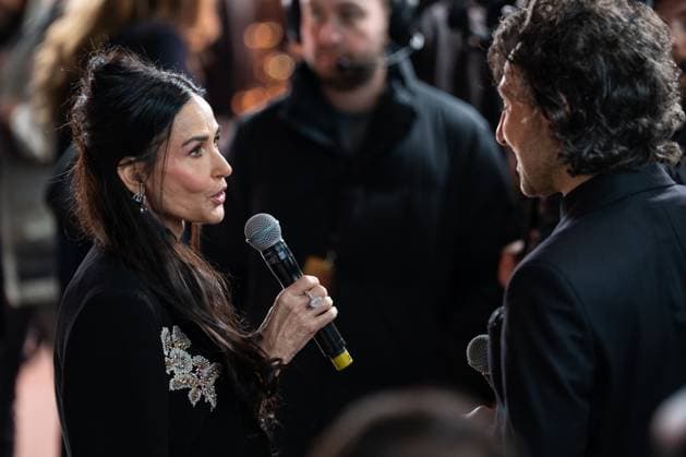 Landman Season Two UK Premiere in London - 16 Nov 2025 Demi Moore attends the Landman Season Two UK Premiere at Cineworld Leicester Square. London United Kingdom Copyright: xLounisxTiarx xSOPAxImagesx _DSC2446