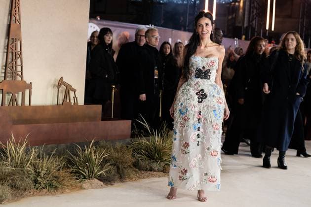 Landman Season Two UK Premiere in London - 16 Nov 2025 Demi Moore attends the Landman Season Two UK Premiere at Cineworld Leicester Square. London United Kingdom Copyright: xLounisxTiarx xSOPAxImagesx _DSC2423