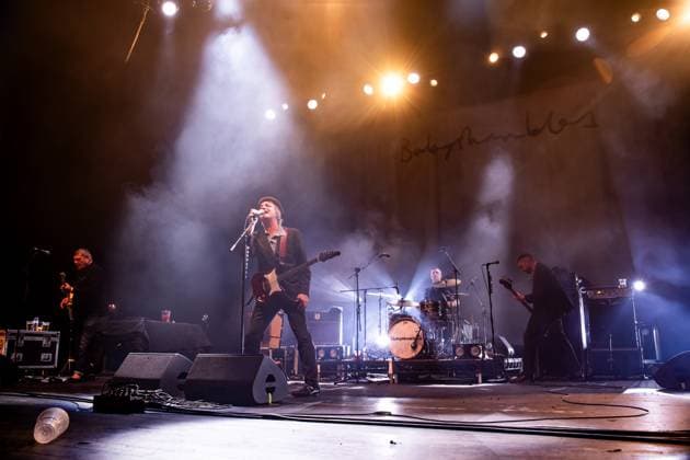 London, Babyshambles play at Brixton Academy. Pictured: (L-R) Mick Whitnall, Peter Doherty, Adam Ficek, Drew McConnell  Copyright: xcristinaxmasseix xipa-agency.netx xx IPA_Agency_IPA68043907