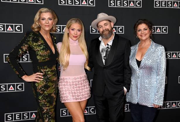 2025 SESAC Nashville Music Awards Shannan Hatch, Megan Moroney, Kristian Bush and Juli Newton Griffith arriving at the 2025 SESAC Nashville Music Awards held at the Country Music Hall of Fame and Museum on November 16, 2025 in Nashville, TN Nashville Country Music Hall of Fame and Museum Tennessee USA Copyright: xTammiexArroyox xAFF-USA.comx