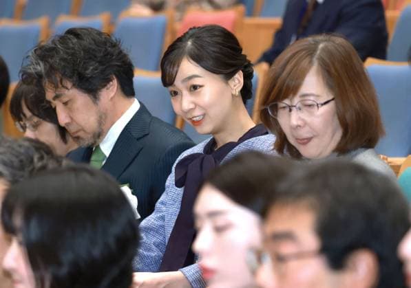 Princess Kako attends speech contest by students Japanese Princess Kako (back, C) attends a speech contest by junior high school students in Tokyo on Nov. 16, 2025. (Pool photo)  A14AA0005038151P