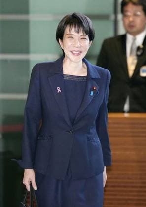 Japan PM Takaichi Japanese Prime Minister Sanae Takaichi arrives at the prime minister s office in Tokyo on Nov. 17, 2025.  A14AA0005040469P