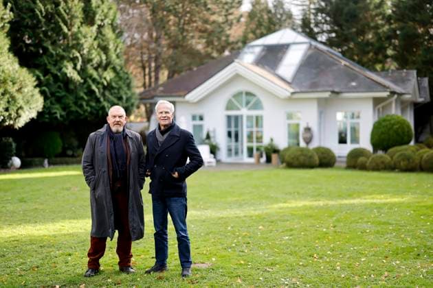 The Tatort actors Dietmar Bär Freddy Schenk and Klaus J Behrendt Max Ballauf at a photo shoot for the 98th Cologne Tatort Der Glücklichmacher in the Cologne villa district in Hahnwald Cologne, 17 11 2025 NRW Germany Copyright: xChristophxHardtx
