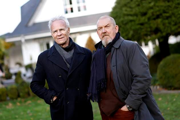 The Tatort actors Klaus J Behrendt Max Ballauf and Dietmar Bär Freddy Schenk at a photo shoot for the 98th Cologne Tatort Der Glücklichmacher in the Cologne villa district in Hahnwald Cologne, 17 11 2025 NRW Germany Copyright: xChristophxHardtx