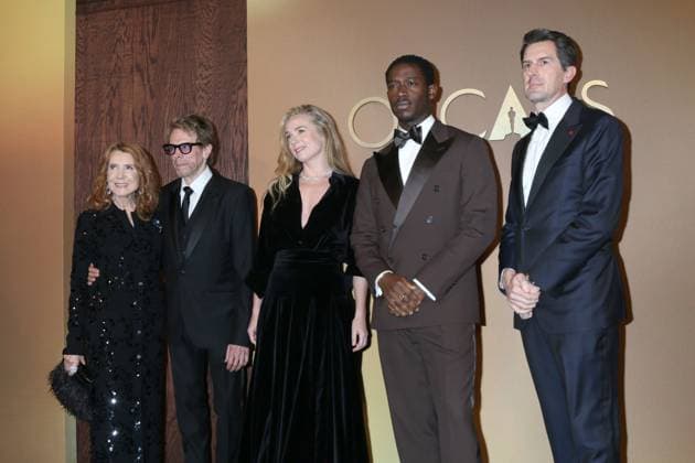November 16, 2025, Los Angeles, Ca, USA: LOS ANGELES - NOV 16: Linda Bruckheimer, Jerry Bruckheimer, Kerry Condon, Damson Idris, Joseph Kosinski at the 2025 Governors Awards at the Ray Dolby Ballroom on November 16, 2025 in Los Angeles, CA Los Angeles USA - ZUMAnc22 20251116_zaa_nc22_297 Copyright: xKathyxHutchinsx