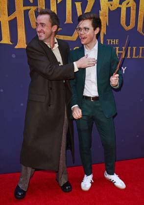 Harry Potter and the Cursed Child Harry Potter and the Cursed Child Gala Performance NYC Featuring: Tom Felton, Emmet Smith Where: NYC, New York, United States When: 17 Nov 2025 Credit: Patricia Schlein WENN NYC New York United States Copyright: xPatriciaxSchlein WENNx wenn40793805 PS3x wenn40793805