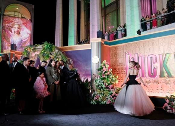 Ariana Grande arrives on the red carpet at the Wicked: For Good! New York Premiere at David Geffen Hall, Lincoln Center on Monday, November 17, 2025 in New York City  NYP20251117111 JOHNxANGELILLO