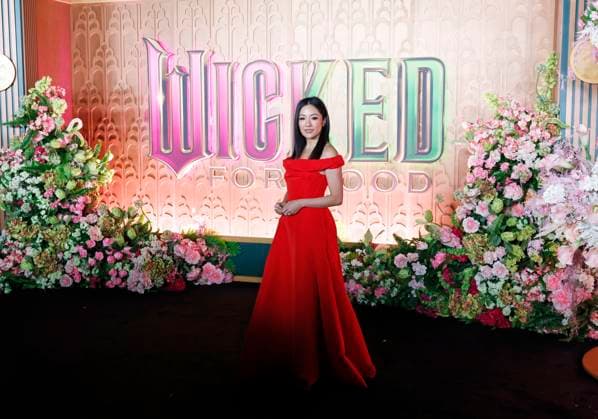 Constance Wu arrives on the red carpet at the Wicked: For Good! New York Premiere at David Geffen Hall, Lincoln Center on Monday, November 17, 2025 in New York City  NYP20251117150 JOHNxANGELILLO
