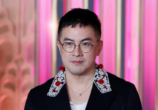 Bowen Yang arrives on the red carpet at the Wicked: For Good! New York Premiere at David Geffen Hall, Lincoln Center on Monday, November 17, 2025 in New York City  NYP20251117143 JOHNxANGELILLO