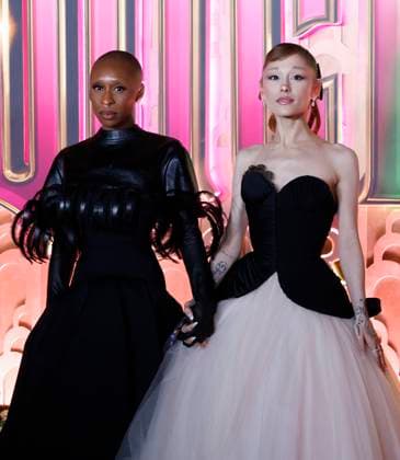 Cynthia Erivo and Ariana Grande arrive on the red carpet at the Wicked: For Good! New York Premiere at David Geffen Hall, Lincoln Center on Monday, November 17, 2025 in New York City  NYP20251117160 JOHNxANGELILLO