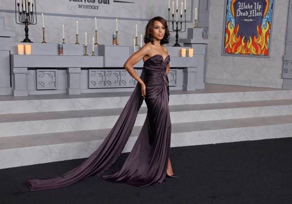 Cast member Kerry Washington attends the premiere of Netflix s motion picture murder mystery Wake Up Dead Man: A Knives Out Mystery at the Academy Museum of Motion Pictures in Los Angeles on Monday, November 17, 2025. Storyline: Benoit Blanc returns for his most dangerous case yet.  LAP2025111710 JIMxRUYMEN