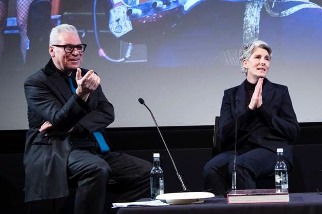 Mark Kermode and Tamsin Greig on the talk show Mark Kermode Live in 3D at BFI Southbank London, 17 11 2025 Foto:xJ.xEdwardsx xFuturexImagex kermode_5116