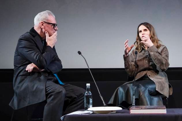 Mark Kermode and Felicity Jones in the talk show Mark Kermode Live in 3D at BFI Southbank London, 17 11 2025 Foto:xJ.xEdwardsx xFuturexImagex kermode_5122