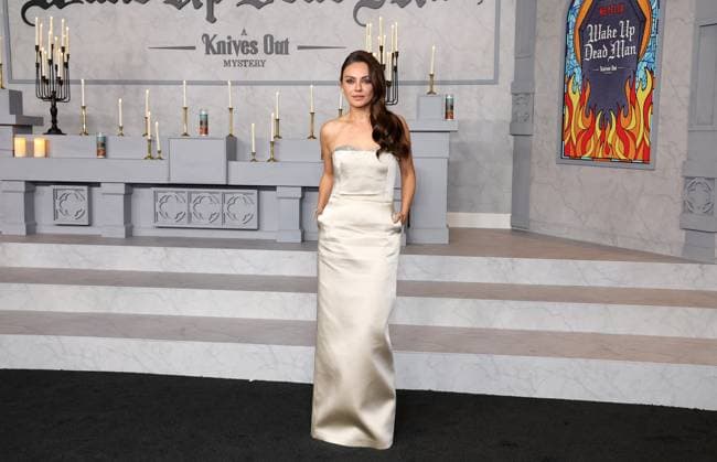 Los Angeles Premiere Of Netflix s Wake Up Dead Man: A Knives Out Mystery 17 November 2025 . Los Angeles, California - Mila Kunis At Los Angeles Premiere Of Netflix s Wake Up Dead Man: A Knives Out Mystery held at The Academy Museum of Motion Pictures in Los Angeles., Credit:Sadou Faye Avalon United States, CA, Los Angeles, Academy Museum of Motion Pictures  Copyright: xSadouxFayex xAvalonx 1053062099