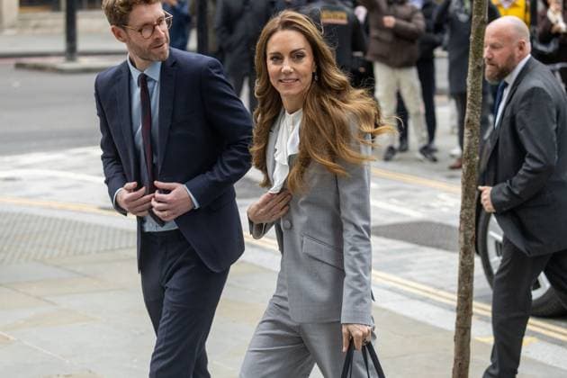 Princess of Wales arrives at business summit in London LONDON, UNITED KINGDOM - NOVEMBER 18: Princes of Wales Catherine arrives at Salesforce Tower to attend summit to encourage business leaders to invest in early childhood in London, United Kingdom on November 18, 2025. Ilyas Tayfun Salci Anadolu London United Kingdom. Editorial use only. Please get in touch for any other usage.  Copyright: x2025xAnadoluxIlyasxTayfunxSalcix
