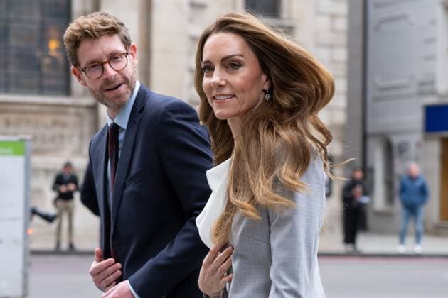 November 18, 2025, London, England, United Kingdom: The Princess of Wales will attend The Future Workforce Summit, hosted by The Royal Foundation.Business Taskforce for Early Childhood at Salesforce Tower in the City of London. London United Kingdom - ZUMAk172 20251118_zip_k172_008 Copyright: xThomasxKrychx