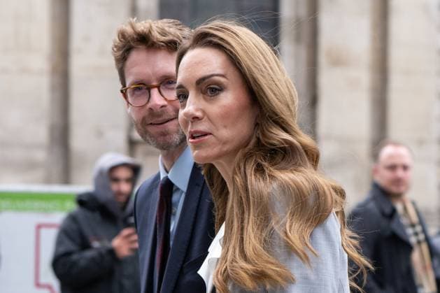 November 18, 2025, London, England, United Kingdom: The Princess of Wales will attend The Future Workforce Summit, hosted by The Royal Foundation.Business Taskforce for Early Childhood at Salesforce Tower in the City of London. London United Kingdom - ZUMAk172 20251118_zip_k172_015 Copyright: xThomasxKrychx