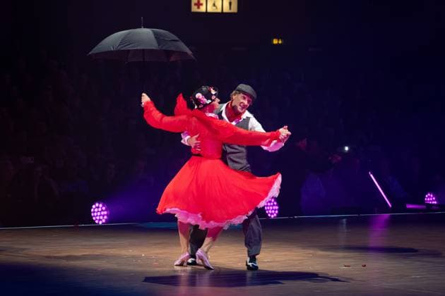Lets DanceLive The Tour 2025 Mark Keller and Kathrin Menzinger at the live show Lets Dance on 17 11 2025 in the Festhalle Frankfurt Frankfurt Festhalle Hessen