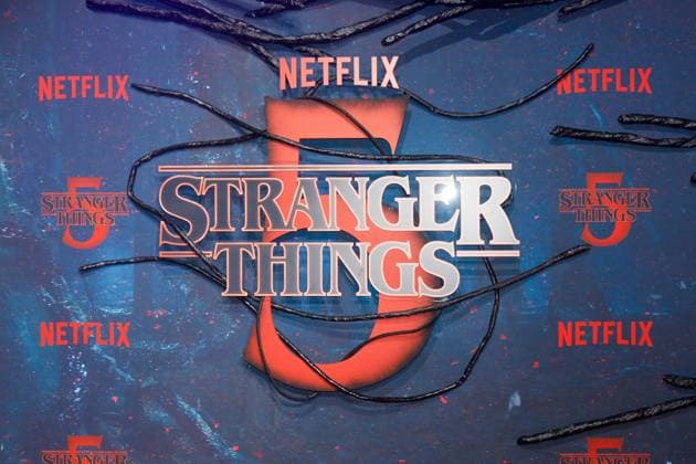 Premiere of Stranger Things season 5 in Berlin Berlin, 18 11 2025 Logo of the series at the premiere of Stranger Things season 5 in Berlin Berlin Copyright: xMatthiasxGränzdörferx