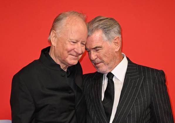 Celebrities arrive at GQ Men of the Year 2025 in London Featuring: Stellan Skarsgard, Pierce Brosnan Where: London, United Kingdom When: 18 Nov 2025 Credit: Cover Images EDITORIAL USE ONLY. NOT FOR USE BY NEWSPAPERS BASED IN THE UK. Copyright: xx coverimg55277282