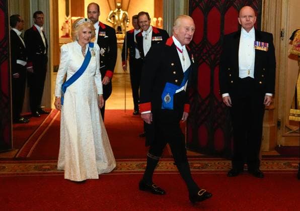Diplomatic Corps reception at Windsor Castle, UK, 18 November 2025 King Charles III, Queen Camilla and The Prince of Wales arrive for the Diplomatic Corps reception at Windsor Castle, Berkshire. Picture date: Tuesday November 18, 2025., Credit:Andrew Matthews Avalon UK, London  Copyright: xAndrewxMatthewsx xAvalonx 1053184744