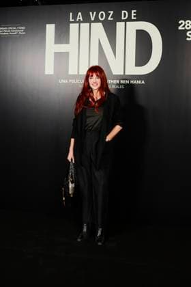 Premiere of La voz de Hind Actress Beatriz Rico poses during the red carpet of the film La voz de Hind, at the Palacio de la Prensa, on November 18, 2025, in Madrid Spain The film narrates the anguished wait of a six-year-old Palestinian girl trapped in a car under fire in Gaza, while the Red Crescent tries to rescue her, trapped in a car under fire in Gaza, while the Red Crescent tries to rescue her The film focuses on the drama of the calls for help and the helplessness of those who try to help her, without showing explicit violence 18 NOVEMBER 2025 PREMIERE FILM PRESENTATION CINEMA GAZA Madrid Madrid Spain  Copyright: xMateoxLanzuelax 7109962