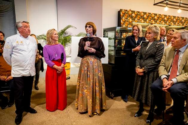 18-11-2025 Baarn Princess Margarita with Robert van Beckhoven, Maya Meijer and Nicole Uniquole attended the opening of the exhibition Taste of Soestdijk (Smaak van Soestdijk ), A Journey Through the Royal Kitchen, about the Royal kitchen at palace Soestdijk in Baarn. Â  Copyright: xPPEx
