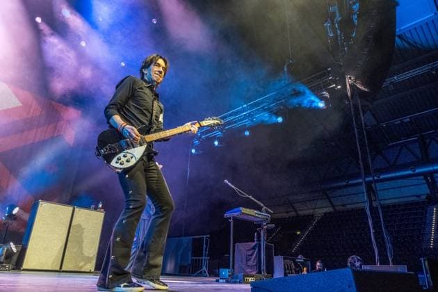 Roxette celebrate their first concert in Germany for almost nine years at the Quarterback Immobilien Arena in Leipzig Per Gessle and singer Lena Philipsson perform the biggest hits in the bands history, incl