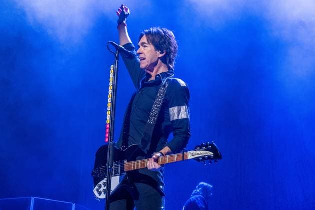 Roxette celebrate their first concert in Germany for almost nine years at the Quarterback Immobilien Arena in Leipzig Per Gessle and singer Lena Philipsson perform the biggest hits in the bands history, incl