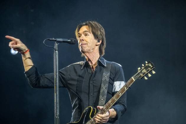 Roxette celebrate their first concert in Germany for almost nine years at the Quarterback Immobilien Arena in Leipzig Per Gessle and singer Lena Philipsson perform the biggest hits in the bands history, incl