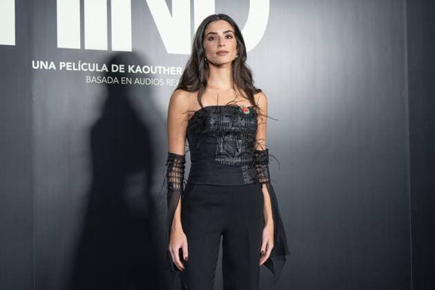 Premiere for the film La Voz de Hind , in Madrid, Spain - 18 Nov 2025 Saja Kilani poses during the premiere for the film La Voz de Hind , at the Palacio de la Prensa, in Madrid. Madrid Spain Copyright: xAtilanoxGarciax xSOPAxImagesx photo00923