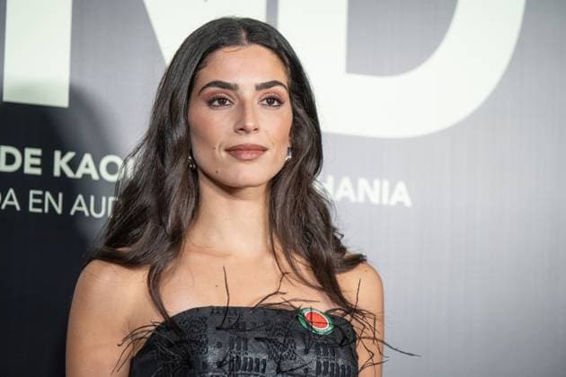 Premiere for the film La Voz de Hind , in Madrid, Spain - 18 Nov 2025 Saja Kilani poses during the premiere for the film La Voz de Hind , at the Palacio de la Prensa, in Madrid. Madrid Spain Copyright: xAtilanoxGarciax xSOPAxImagesx photo00931