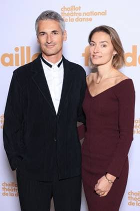 Soiree De Gala Fondation Chaillot Photocall - Paris Thomas Roussel and Camille Nantois attend the photocall for the second edition of the Soiree de Gala de la Fondation Chaillot presided over by Laurent Martinet at Chaillot Theatre National de la Danse in Paris, France on November 18, 2025 . Photo by David Boyer ABACAPRESS.COM Paris France  Copyright: xBoyerxDavid ABACAx